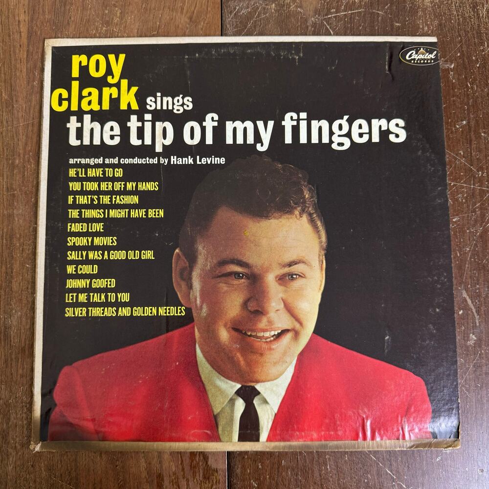 Roy Clark The Tip of My Fingers LP‎ Vinyl Records Capital Records